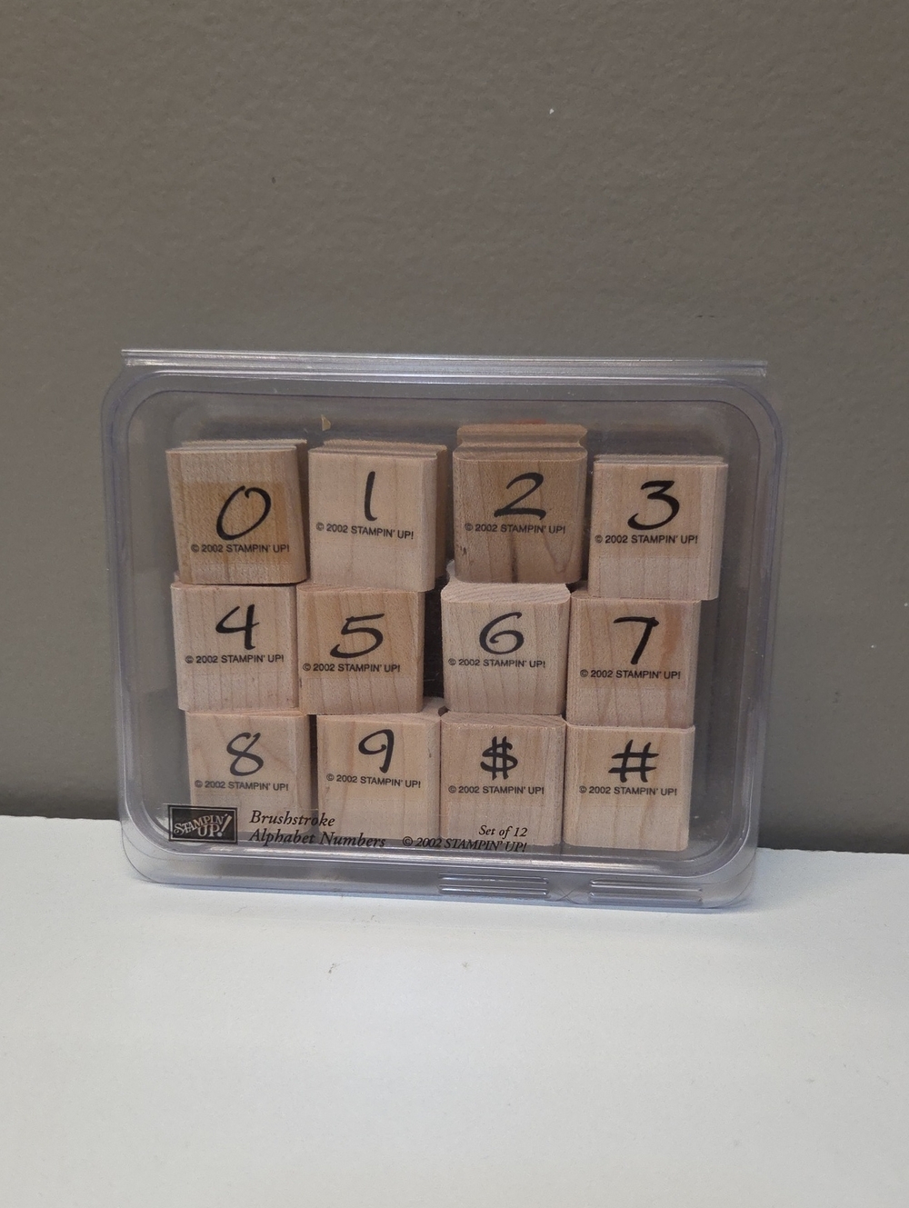 Brushstroke  Numbers Stampin Up rubber stamps